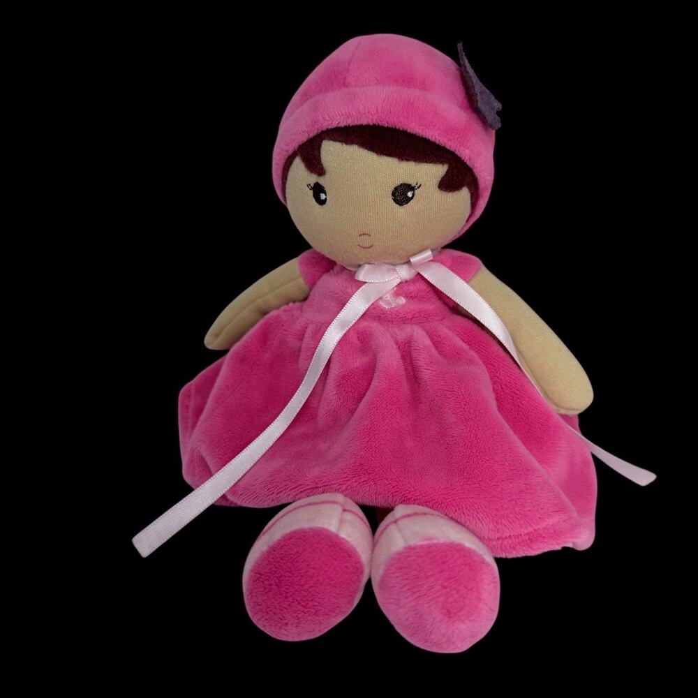 Kaloo Tendresse My First Doll Emma Pink Soft Plush Lovey Toy Baby 9 In